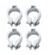 GIBRALTAR SC-ML78 - 7/8" Diameter Memory Lock, 4 Pack