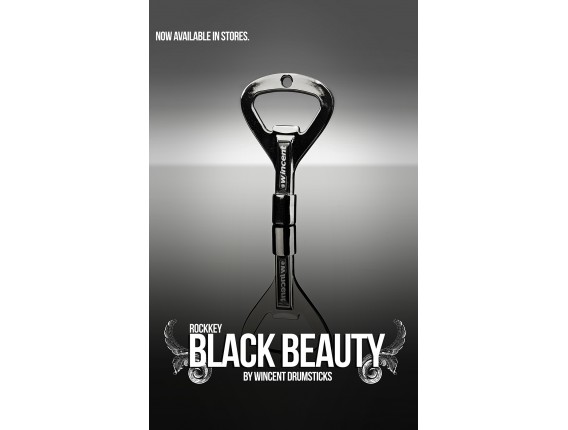 WINCENT RockKey Black Beauty - Clef de batterie / ouvre-bouteille, Noir