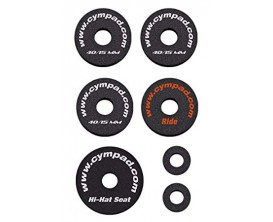CYMPAD OSSP - Cymbal Optimizer Starter Pack , ensemble feutres cymbales 40 mm, 5 pièces (3x40/15 +1xHH + 1xRide)