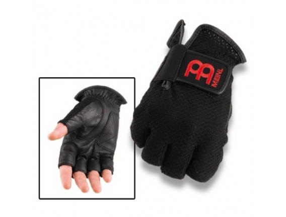 MEINL MDGFL-M Paire de gants noirs sans doigts pour batteur - Taille M