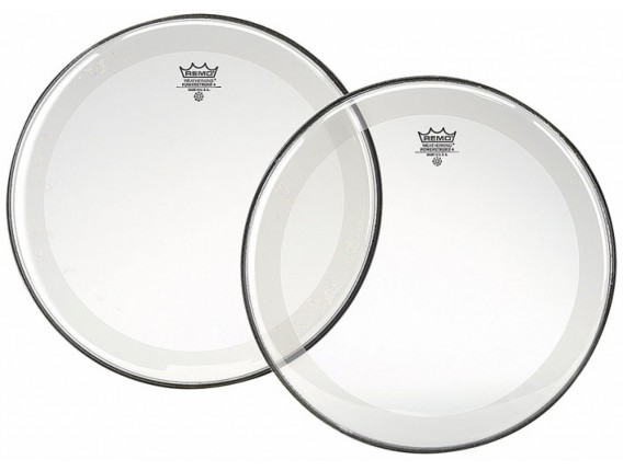 REMO P4-0312-BP - Peau Powerstroke 4 transparente 12" avec double pli pour Tom