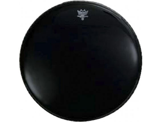 REMO P3-1024-ES - Peau Powerstroke 3 Ebony 24" + renfort pour grosse caisse