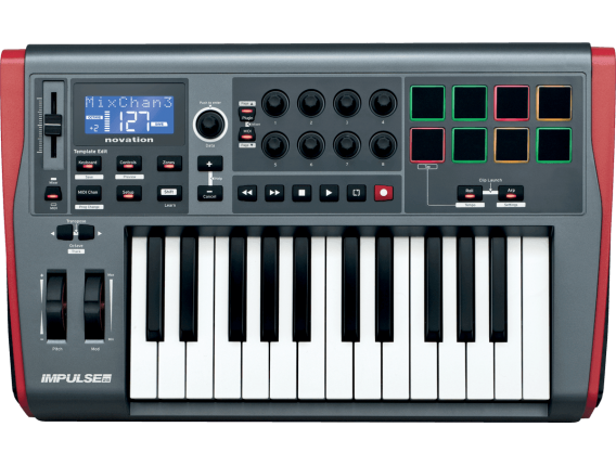 NOVATION Impulse 25 - Clavier maîtres 25 notes avec touches semi lestées