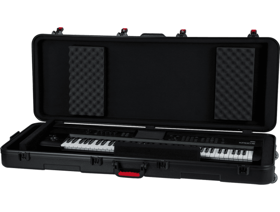GATOR GTSA-KEY76 - Etui en polyéthylène pour clavier 76 touches, fermetures TSA, roulettes