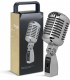 STAGG SDM100 CR - Microphone dynamique cardioïde de style vintage, modèle professionnel, cellule DC04