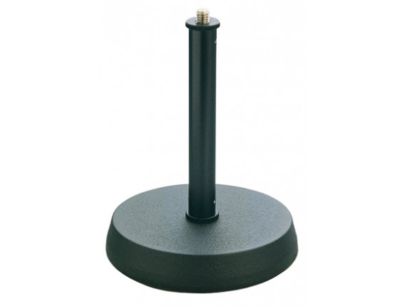 K&M 23200 - Pied de Micro de Table Noir