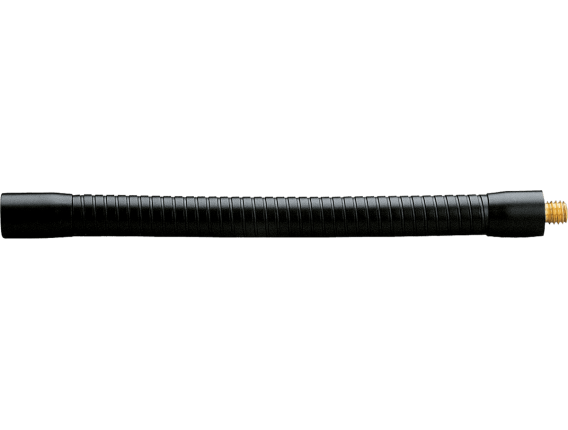 K&M 225 BLK - Raccord micro col de cygne (gooseneck), 200 mm, Ø 15 mm, 3/8"