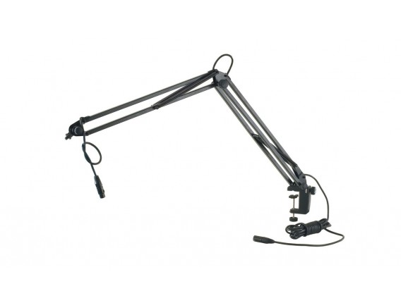K&M 23850 - Support micro articulé de table, noir