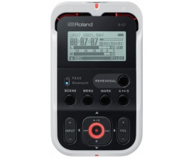 ROLAND R-07 WH - Enregistreur compact MP3/WAV, fonctionnalités Bluetooth, blanc