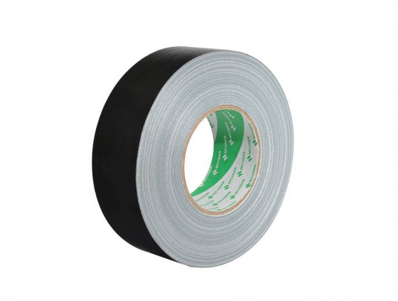 NICHIBAN NIS-5050 BK - Rouleau de bande Gaffa, largeur 50 mm, longueur 50 mètres, Noir