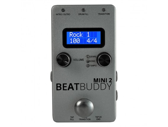 SINGULAR SOUND BeatBuddy Mini 2 - Boîte à ryhtmes intelligente format Mini pédale, Version 2