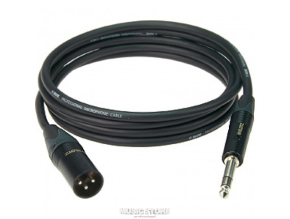 KLOTZ M1MS1B0300 - Audio Frequency Câble XLR Mâle / Jack TRS Mâle Neutrik - 3 m