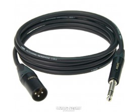 KLOTZ M1MS1B0300 - Audio Frequency Câble XLR Mâle / Jack TRS Mâle Neutrik - 3 m
