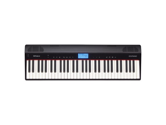 ROLAND GO-61P BK - GO: PIANO, Clavier arrangeur compact d'études 61 touches type piano, Bluetooth, Noir