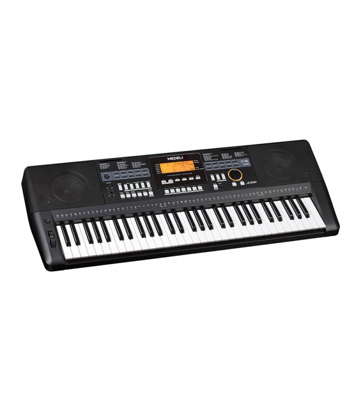 Clavier Piano Numerique Electrique Synthetiseur 61 Touches 300 Sons LCD Noir