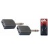 STAGG AC-PMS2PFH - Adaptateur 2 x jack femelle mono vers 1 x jack mâle stéréo, Blister 2 pièces