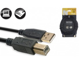 STAGG NCC5UAUB - Câble USB 2.0, Série N - USB A mâle / USB B mâle - 5m