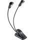 K&M 12244 - Lampe de pupitre clipsable, double tête double Led