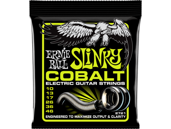 ERNIE BALL 2721 - Jeu de cordes guitare électrique Cobalt Slinky 10/46