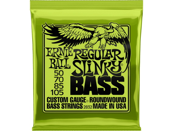 ERNIE BALL 2832 - Jeu de cordes basse 4c Regular Slinky Bass 50/105