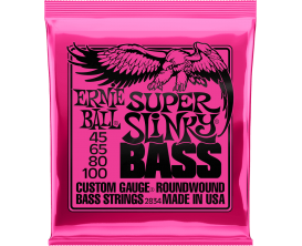 ERNIE BALL 2834 - Jeu de cordes basse 4c Super Slinky Bass 45/100