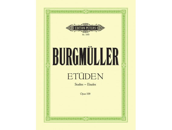 LIBRAIRIE - Burgmuller Op. 109 - Ed. Peters
