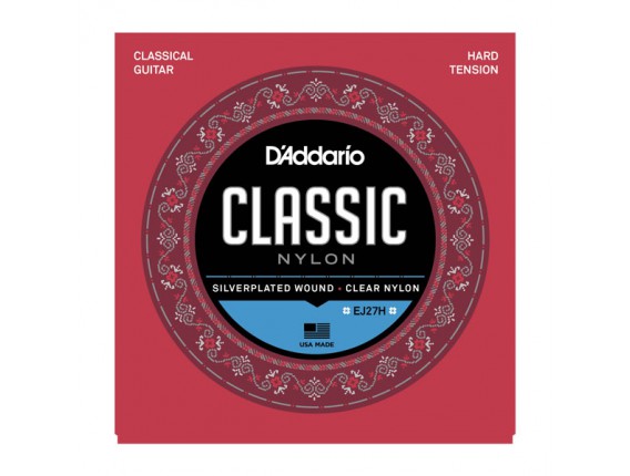 D'ADDARIO EJ27H - Jeu de cordes classique Nylon, Tirant Fort