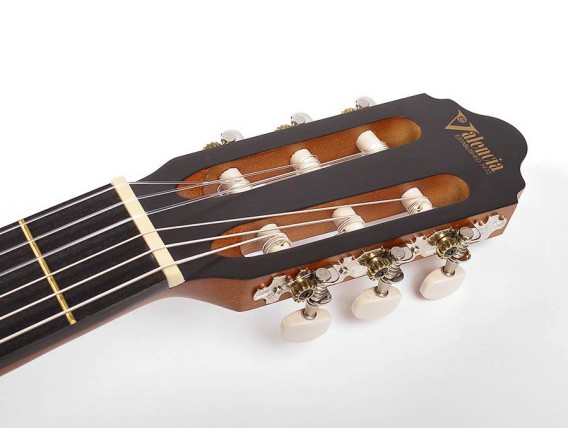 VALENCIA VC-203L LH NAT - Guitare classique d'initiation 3/4 GAUCHER, table épicéa, Finition Naturel