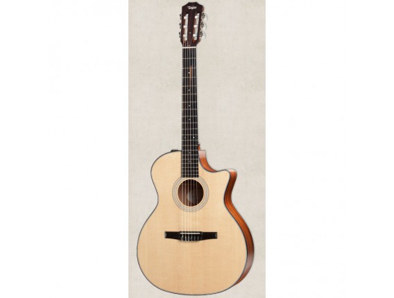 TAYLOR 314ce-n - Modèle cordes nylon, Grand Auditorium, Table épicéa Sitka massif, Corps Sapélé, ES-Nylon,(Avec Etui Deluxe)