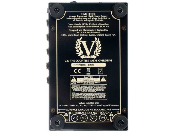 VICTORY AMP Countess Pedal - Pédale Préampli "The Countess" à lampes, Made in UK