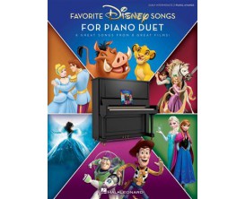 LIBRAIRIE - Favorite Disney songs for Piano Duet (piano 4 mains) - Ed. Hal Leonard