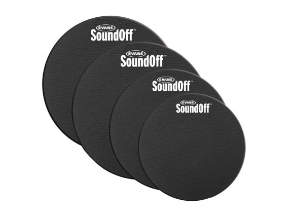Evans Soundoff SO-0244 - Pack de sourdines SoundOff Fusion (10", 12", 14", 14")