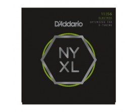 D'ADDARIO NYXL1156 - Jeu de Cordes pour guitare électrique D'Addario NYXL filet nickel, Medium/Extra-Heavy, 11-56, optimisé pour