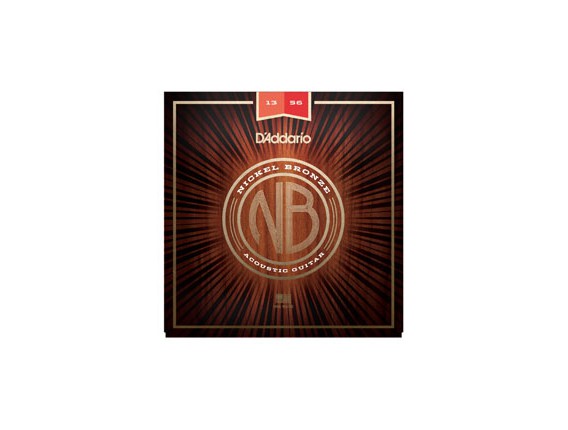 D'ADDARIO NB1356 - Jeu de cordes Folk Nickel Bronze, Tirant Medium 13-56