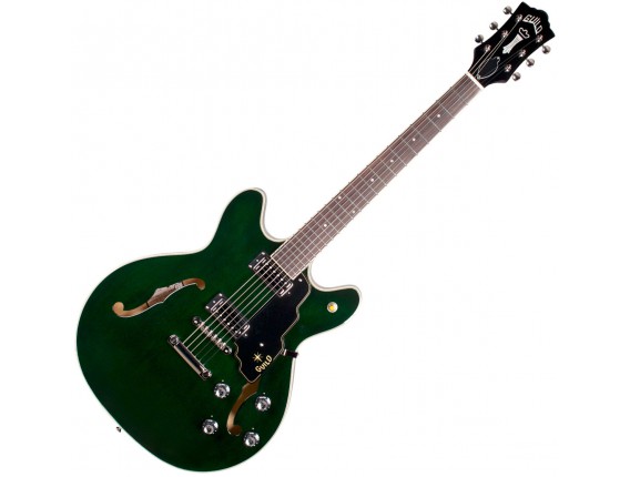 GUILD Starfire IV ST EG - Guitare Hollowbody type 335, Corps érable, manche acajou, 2 humbucker Guild, Emerald Green (avec étui 