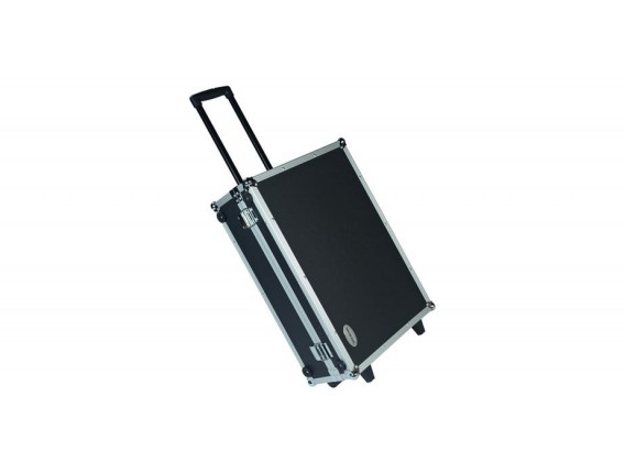 ROCKCASE RC23050B - Pedalboard en Flight Case, 63 x 42 x 18 cm, Capot amovible, avec roulettes, noir