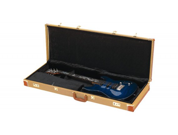 ROCKCASE RC 10606 VT/SB - Etui bois pour guitare électrique standard, Vintage Tweed