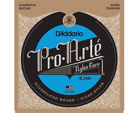 D'ADDARIO EJ46 - Jeu de cordes guitare classique Pro Arte, Tirant fort