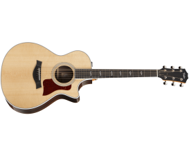 TAYLOR 412ce-R - Grand Concert, Corps palissandre massif, Table Epicéa Sitka massif, Barrage V-Class, ES-2 (avec étui Premium)