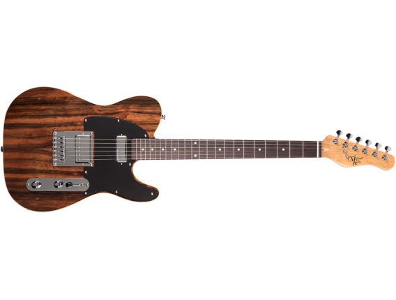 MICHAEL KELLY 1955 Striped Ebony - Guitare électrique type Tele, Corps en Swamp Ash, Table Striped Ebony, Manche érable, Touche 