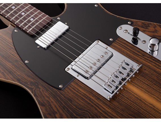 MICHAEL KELLY 1955 Striped Ebony - Guitare électrique type Tele, Corps en Swamp Ash, Table Striped Ebony, Manche érable, Touche 