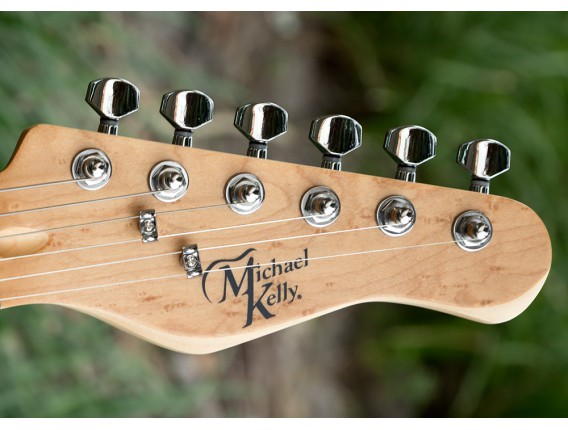 MICHAEL KELLY 1955 Striped Ebony - Guitare électrique type Tele, Corps en Swamp Ash, Table Striped Ebony, Manche érable, Touche 