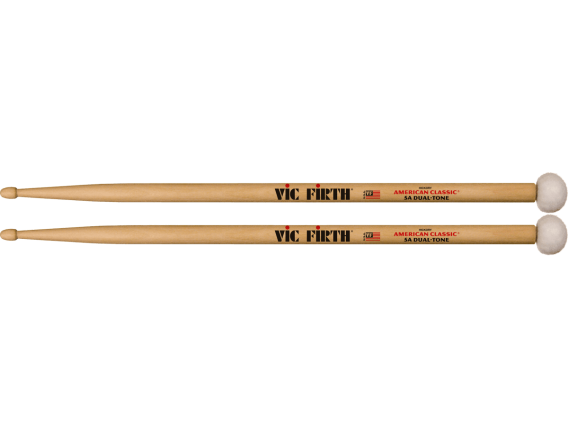 VIC FIRTH 5ADT - Paire de baguettes 5A Dual Tone