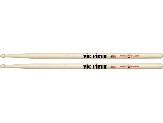VIC FIRTH 7A - Paire de baguettes 7A, American Classic Hickory
