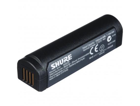 SHURE SB902 - Batterie rechargeable Lithium-Ion pour émetteurs sans fil BLX
