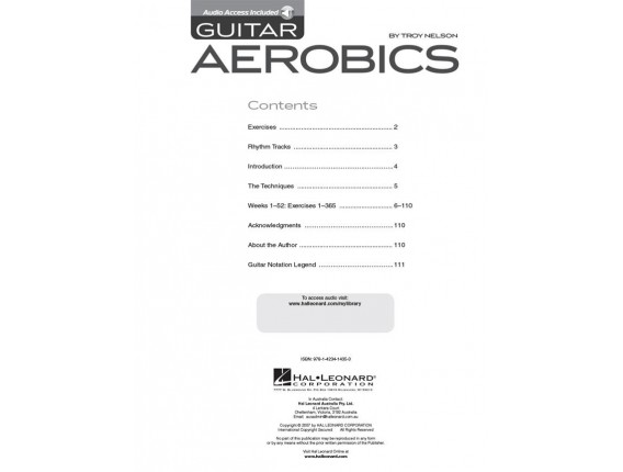 Guitar Aerobics (avec CD) - Troy Nelson - Ed. Hal Leonard