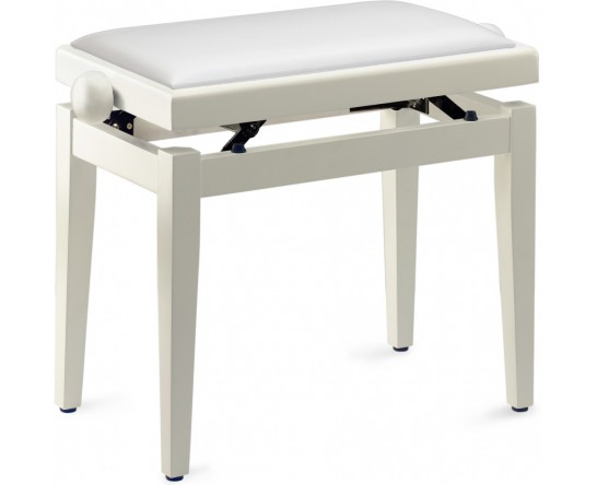 FixtureDisplays® Chaise de clavier de banc de piano noir hauteur réglable  19-23 avec compartiment de rangement 15361 