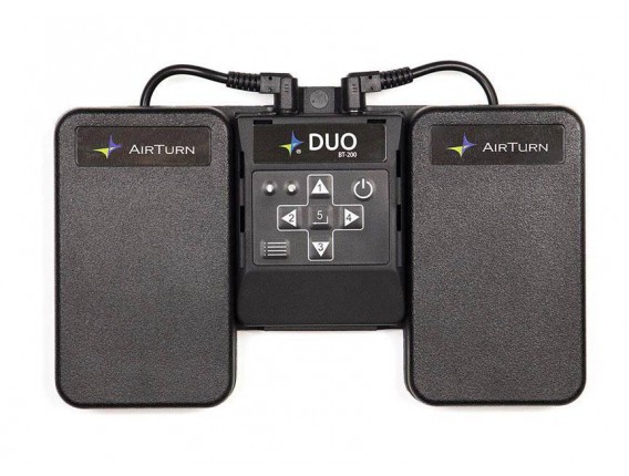 AIRTURN BT-200 DUO - Transmetteur sans-fil Bluetooth Double Pedale pour ordinateur ou tablette