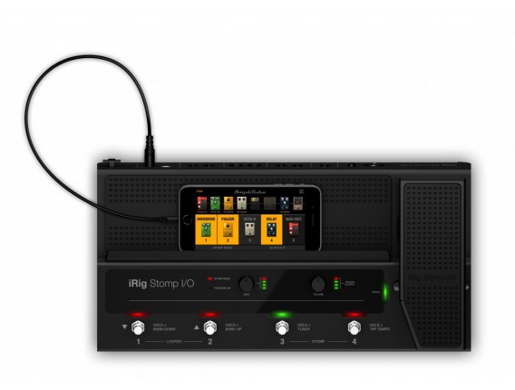 IK MULTIMEDIA iRig Stomp I/O - Pédalier USB/interface audio pour Mac/PC et iOS