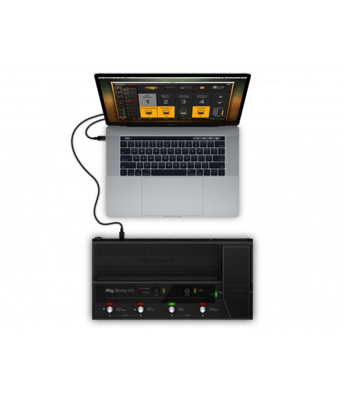 IK MULTIMEDIA iRig Stomp I/O - Pédalier USB/interface audio pour Mac/PC et  iOS - Rockamusic